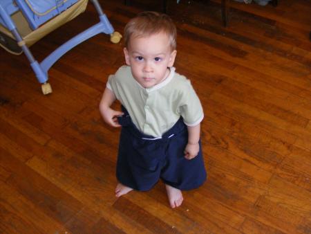 avec le short de papa