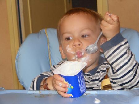 1er yaourt tout seul